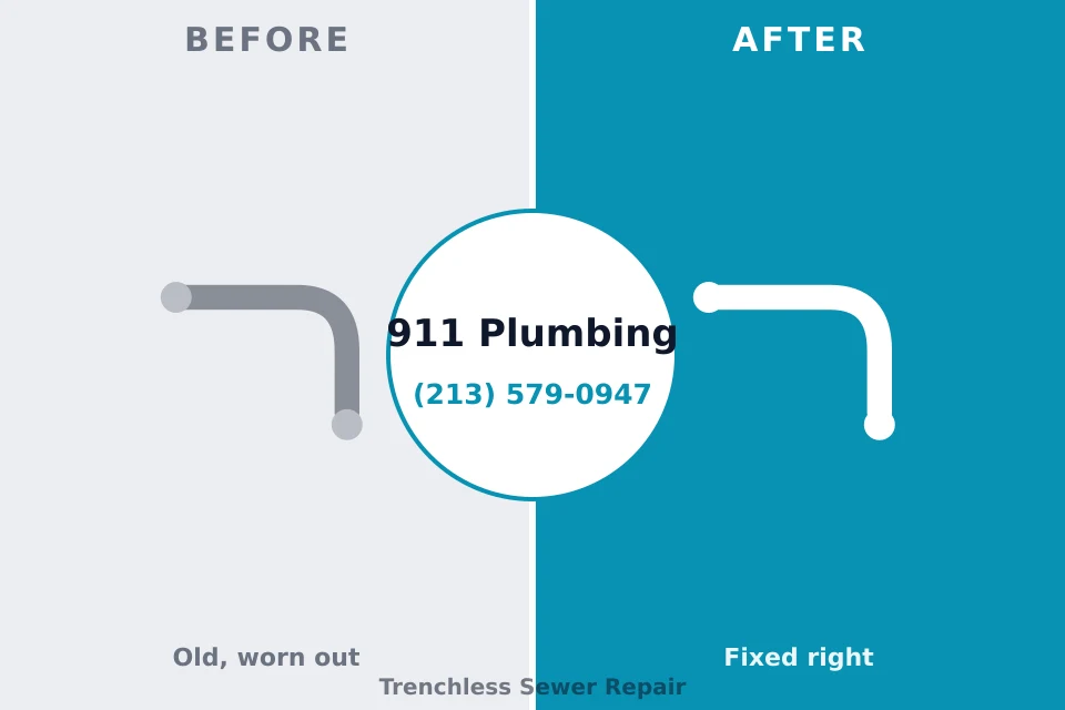 Before and after: plumbing repair Columbus Junction, IA